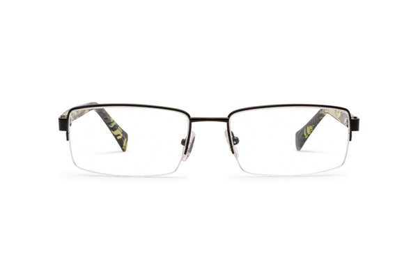 Étui à Lunettes John Varvatos Édition Limitée JV102 - Cuir/Métal, Neuf Avec Boîte